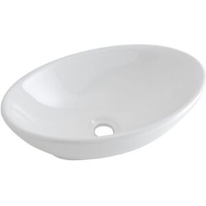 No Brand - Milano Altham - Modern 520mm x 320mm White Ceramic Oval Countertop Bathroom Basin Sink - Basin Only No Brand - Milano Altham - Modern 520mm x 320mm White Ceramic Oval Countertop Bathroom Basin Sink - Basin Only