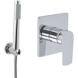 Ashurst - Modern Chrome Manual Mixer Shower Valve with Pencil Hand Shower Handset - Milano Ashurst - Modern Chrome Manual Mixer Shower Valve with Pencil Hand Shower Handset - Milano