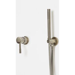 Clarus - Modern 1 Outlet Manual Mixer Shower Valve with Hand Shower Handset Kit - Brushed Brass - Milano Clarus - Modern 1 Outlet Manual Mixer Shower Valve with Hand Shower Handset Kit - Brushed Brass - Milano