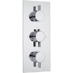 No Brand - Milano Mirage – Modern 3 Outlet Triple Diverter Thermostatic Concealed Mixer Shower Valve - Chrome No Brand - Milano Mirage – Modern 3 Outlet Triple Diverter Thermostatic Concealed Mixer Shower Valve - Chrome