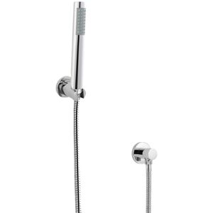 Milano - Mirage - Modern Pencil Hand Shower Handset with Hose Wall Bracket and Outlet Elbow - Chrome Milano - Mirage - Modern Pencil Hand Shower Handset with Hose Wall Bracket and Outlet Elbow - Chrome