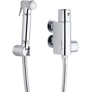 Milano - Mirage - Modern Thermostatic Douche Shower Toilet Kit with Wall Bracket - Chrome Milano - Mirage - Modern Thermostatic Douche Shower Toilet Kit with Wall Bracket - Chrome