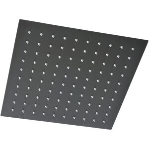 Milano - Orno - Modern 300mm Square Ultra Thin Fixed Rainfall Shower Head - Gunmetal Grey Milano - Orno - Modern 300mm Square Ultra Thin Fixed Rainfall Shower Head - Gunmetal Grey