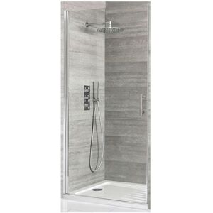 Milano Portland Chrome Walk In Wet Room Hinged Door Shower Enclosure and White Tray with Drying Area and Fast Flow Waste - 1600mm x 800mm Milano Portland Chrome Walk In Wet Room Hinged Door Shower Enclosure and White Tray with Drying Area and Fast Flow Waste - 1600mm x 800mm