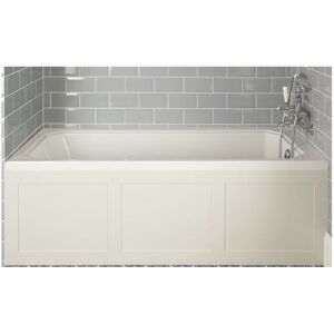 Milano - Richmond - White Traditional Bathroom 1700mm x 750mm Single Ended Bath - With Smoke Grey Front Panel Milano - Richmond - White Traditional Bathroom 1700mm x 750mm Single Ended Bath - With Smoke Grey Front Panel