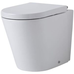 Milano Rivington White Ceramic Back to Wall Toilet Pan WC and Soft Close Seat Milano Rivington White Ceramic Back to Wall Toilet Pan WC and Soft Close Seat