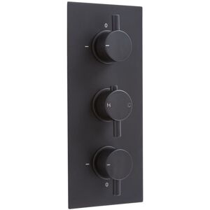 No Brand - Milano Nero – Modern 3 Outlet Triple Diverter Thermostatic Concealed Mixer Shower Valve - Black No Brand - Milano Nero – Modern 3 Outlet Triple Diverter Thermostatic Concealed Mixer Shower Valve - Black