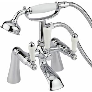 Milano - Victoria - Traditional Deck or Wall Mounted Bath Shower Mixer Tap with Hand Shower Handset – Chrome Milano - Victoria - Traditional Deck or Wall Mounted Bath Shower Mixer Tap with Hand Shower Handset – Chrome