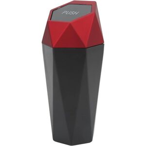 Longziming - Mini Car Trash Can, Trash Can with Waterproof Lid Red Stylish Versatile for Vehicles Home Kitchen Longziming - Mini Car Trash Can, Trash Can with Waterproof Lid Red Stylish Versatile for Vehicles Home Kitchen