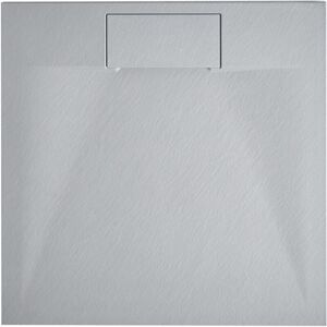 Beliani Azzurro Rectangular Shower Tray - Natural Stone Effect Beliani Azzurro Rectangular Shower Tray - Natural Stone Effect