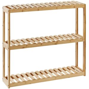 BELIANI Shelving Unit PADUCAH Bamboo Wood Light Brown BELIANI Shelving Unit PADUCAH Bamboo Wood Light Brown