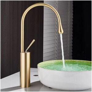 Serbia - Mitigeur de lavabo robinet doré lavabo de salle de bain mitigeur de toilette haut 360° Serbia - Mitigeur de lavabo robinet doré lavabo de salle de bain mitigeur de toilette haut 360°
