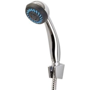 Invena Chrome Mixer Shower Set - 3 Function, 150cm Hose, Wall Bracket Invena Chrome Mixer Shower Set - 3 Function, 150cm Hose, Wall Bracket