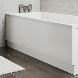 Essentials - Modern Acrylic Side Bath Panel Gloss White Finish 1600 Bathroom Essentials - Modern Acrylic Side Bath Panel Gloss White Finish 1600 Bathroom