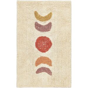 Beliani Cotton Bath Mat Beige - Rectangular Shape Modern Design Beliani Cotton Bath Mat Beige - Rectangular Shape Modern Design