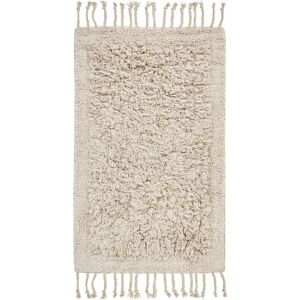 Beliani Beige Cotton Rectangular Bath Mat - Modern Design Beliani Beige Cotton Rectangular Bath Mat - Modern Design