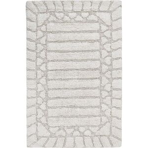 Beliani Beige Cotton Rectangular Bath Mat - Modern Design Beliani Beige Cotton Rectangular Bath Mat - Modern Design