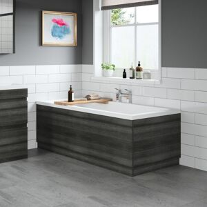 Aquari - Modern Bathroom 1700 Front & 750 End Bath Panel Pack mfc Charcoal Grey Plinth Aquari - Modern Bathroom 1700 Front & 750 End Bath Panel Pack mfc Charcoal Grey Plinth