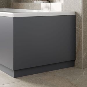 Aquari - Modern Bathroom 750mm End Bath Panel 18mm mdf Grey Gloss Wooden Plinth Easy Cut Aquari - Modern Bathroom 750mm End Bath Panel 18mm mdf Grey Gloss Wooden Plinth Easy Cut