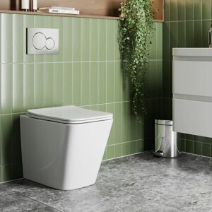 AFFINE Modern Bathroom Back to Wall btw Toilet Pan Soft Close Seat Gloss White AFFINE Modern Bathroom Back to Wall btw Toilet Pan Soft Close Seat Gloss White