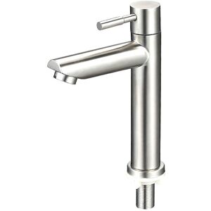 Ikodm - Modern bathroom faucet, bathroom sink faucet, basin mixer with spout height 150 mm, square single lever basin mixer, chrome shiny chrome Ikodm - Modern bathroom faucet, bathroom sink faucet, basin mixer with spout height 150 mm, square single lever basin mixer, chrome shiny chrome
