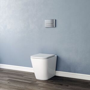 BIUBIUBATH Modern Bathroom Rimless Back To Wall Toilet btw Square wc pan uf Soft Close Seat white BIUBIUBATH Modern Bathroom Rimless Back To Wall Toilet btw Square wc pan uf Soft Close Seat white