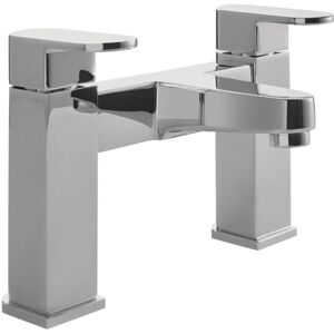 Balterley - Modern Bathroom Soft Square Deck Mounted Bath Filler Tap - Chrome Balterley - Modern Bathroom Soft Square Deck Mounted Bath Filler Tap - Chrome