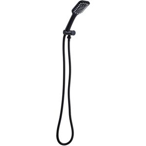 Beliani - Modern Classic Shower Set with Hose 1 Spray Mode Metal Black Amaja Beliani - Modern Classic Shower Set with Hose 1 Spray Mode Metal Black Amaja