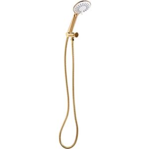 Beliani - Modern Classic Shower Set with Hose 3 Spray Modes Metal Gold Tumple Beliani - Modern Classic Shower Set with Hose 3 Spray Modes Metal Gold Tumple