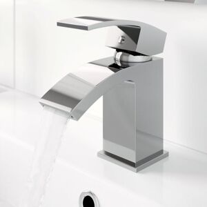 Architeckt - Modern Cloakroom Mini Mono Basin Sink Mixer Tap Curved Spout Lever Handle Chrome Architeckt - Modern Cloakroom Mini Mono Basin Sink Mixer Tap Curved Spout Lever Handle Chrome
