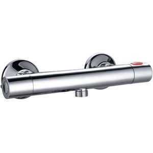 BUYAPARCEL Modern Thermostatic Bar Mixer Shower Valve Round Chrome 1/2"" Bottom Outlet Brass BUYAPARCEL Modern Thermostatic Bar Mixer Shower Valve Round Chrome 1/2"" Bottom Outlet Brass