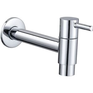 Cyslmuk - Mop pool faucet, black wall mounted faucet, wall mounted faucet, cold water faucet, bathroom sink, long balcony (silver) Cyslmuk - Mop pool faucet, black wall mounted faucet, wall mounted faucet, cold water faucet, bathroom sink, long balcony (silver)