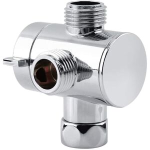 Multifunctional 3 Way Shower Head Shower Faucet Diverter, Shower Head Adapter for Mounted Shower Arm, G1/2' T-Valve Replacement Parts for Kitchen Sink Multifunctional 3 Way Shower Head Shower Faucet Diverter, Shower Head Adapter for Mounted Shower Arm, G1/2' T-Valve Replacement Parts for Kitchen Sink