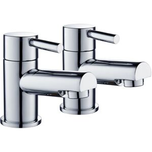 Gravahaus - Niagara Harrow Bath Taps Pair Chrome Lever Bathroom Twin Modern Faucet Set of 2 Gravahaus - Niagara Harrow Bath Taps Pair Chrome Lever Bathroom Twin Modern Faucet Set of 2