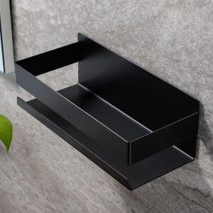 BEIJIYI No Drilling Shower Shelf, SUS304 Stainless Steel Self-Adhesive Bathroom Shelf (Black) BEIJIYI No Drilling Shower Shelf, SUS304 Stainless Steel Self-Adhesive Bathroom Shelf (Black)