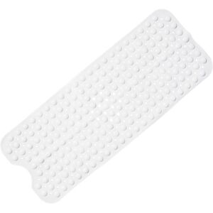 CSPARKV Non Slip Bathtub Mat, 101 x 40cm Extra Long Non Slip Shower Mat, Mold Resistant & Machine Washable bpa Free Bath Mat, White CSPARKV Non Slip Bathtub Mat, 101 x 40cm Extra Long Non Slip Shower Mat, Mold Resistant & Machine Washable bpa Free Bath Mat, White