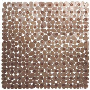 Linghhang - Non-Slip Shower Mat, 54x54cm (Brown) Square Shower Mats, Non-Slip and Anti-Mold Bath Mat, Non-Slip Bath Mat for Children, Machine Linghhang - Non-Slip Shower Mat, 54x54cm (Brown) Square Shower Mats, Non-Slip and Anti-Mold Bath Mat, Non-Slip Bath Mat for Children, Machine