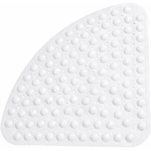 ERHOPE Shower Mat Non Slip Sector Rubber Corner Anti Mould Quadrant Bath Mat Safety Mats with Drain Hole Bathtub Mat for Shower or Tub 54 x 54 cm (White) ERHOPE Shower Mat Non Slip Sector Rubber Corner Anti Mould Quadrant Bath Mat Safety Mats with Drain Hole Bathtub Mat for Shower or Tub 54 x 54 cm (White)