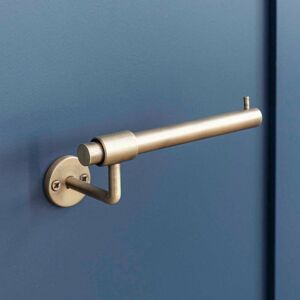 Garden Trading - Novello Antique Brass Bathroom Toilet Roll Holder Wall Mounted Metal Iron Gold Garden Trading - Novello Antique Brass Bathroom Toilet Roll Holder Wall Mounted Metal Iron Gold