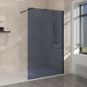 NRG - Wet Room Walk in Shower Enclosure 8mm Smoked Easy Clean Glass Screen Panel 1000 x 1950mm NRG - Wet Room Walk in Shower Enclosure 8mm Smoked Easy Clean Glass Screen Panel 1000 x 1950mm