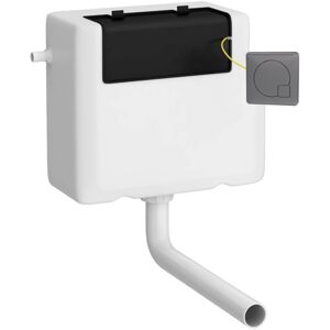 Concealed Cistern and Brushed Pewter Square Dual Flush Plate - XTY8M04 - Nuie Concealed Cistern and Brushed Pewter Square Dual Flush Plate - XTY8M04 - Nuie