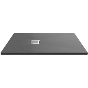 Nuie - Slimline Grey Slate Effect Rectangular Shower Tray 1200mm x 800mm Nuie - Slimline Grey Slate Effect Rectangular Shower Tray 1200mm x 800mm