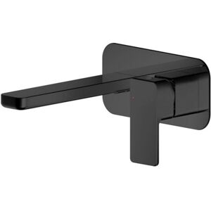 Nuie - Windon 2-Hole Wall Mounted Basin Mixer Tap with Plate - Matt Black Nuie - Windon 2-Hole Wall Mounted Basin Mixer Tap with Plate - Matt Black