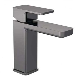 Aquari Merano Quadro Brushed Pewter Basin Mixer Tap - Basin Waste Included Aquari Merano Quadro Brushed Pewter Basin Mixer Tap - Basin Waste Included