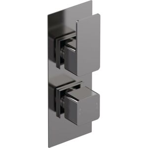 Nuie - Windon Thermostatic Concealed Shower Valve Dual Handle - Brushed Pewter Nuie - Windon Thermostatic Concealed Shower Valve Dual Handle - Brushed Pewter