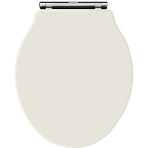 Hudson Reed - Chancery Soft Close Toilet Seat Ivory Chrome Hinges Hudson Reed - Chancery Soft Close Toilet Seat Ivory Chrome Hinges