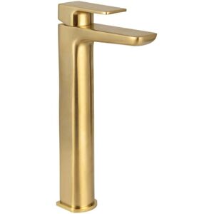 Muro Tall Mono Basin Mixer Tap - Brushed Brass - Orbit Muro Tall Mono Basin Mixer Tap - Brushed Brass - Orbit
