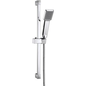 Orbit Square Shower Slide Rail Kit with Paddle Handset - Chrome Orbit Square Shower Slide Rail Kit with Paddle Handset - Chrome