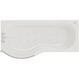 Wholesale Domestic - Plage 1700mm 12 Jet Easifit Left Hand p Shaped Spa Shower Bath with Bath Screen and Front Bath Panel Wholesale Domestic - Plage 1700mm 12 Jet Easifit Left Hand p Shaped Spa Shower Bath with Bath Screen and Front Bath Panel
