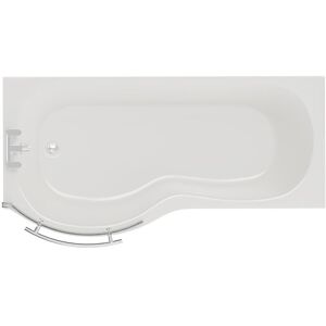 Wholesale Domestic - Plage 1500mm Left Hand p Shaped Shower Bath with Towel Rail Bath Screen and Front Bath Panel Wholesale Domestic - Plage 1500mm Left Hand p Shaped Shower Bath with Towel Rail Bath Screen and Front Bath Panel